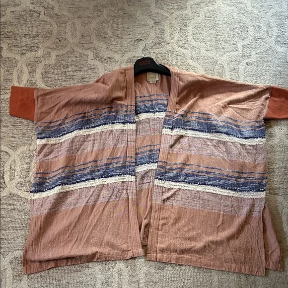 Elevenses Textured Rust Cardigan - Picture 3 of 3